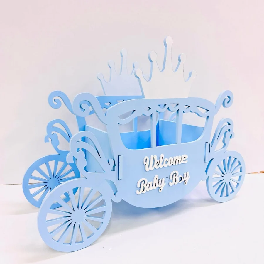 صناديق بيبي خشب ازرق