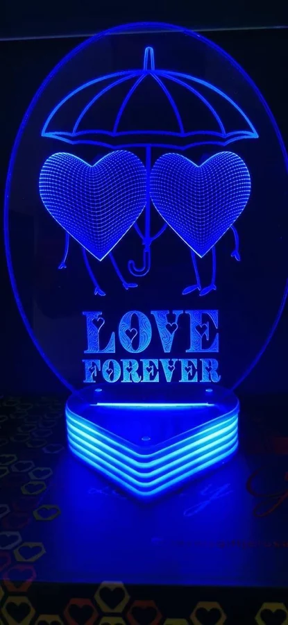 رقم ) LOVE FOREVER (9 تحفه مضيء